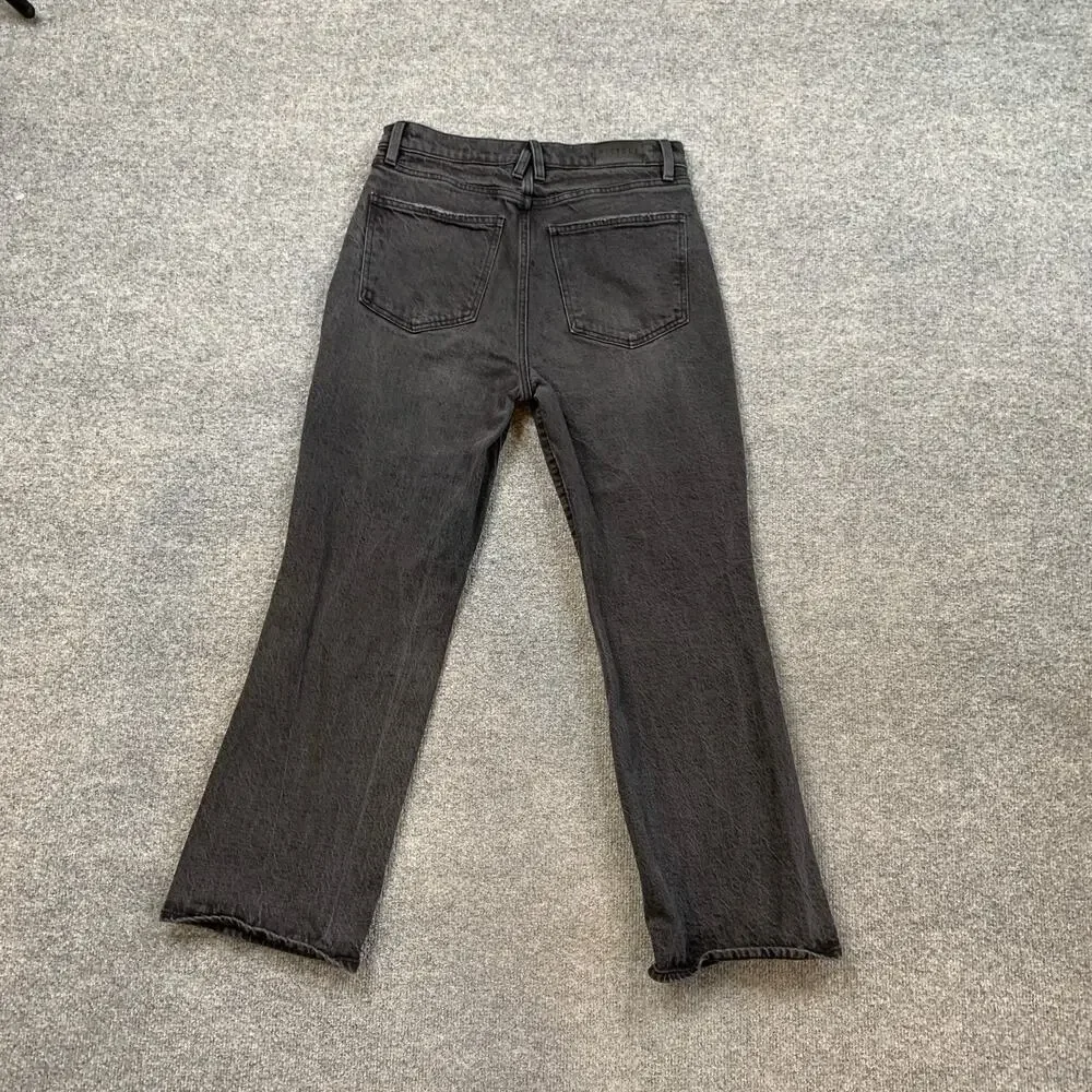 Pistola Jeans Womens 28 Denim High Rise Ankle Bootcut Whiskered Cropped Pocket